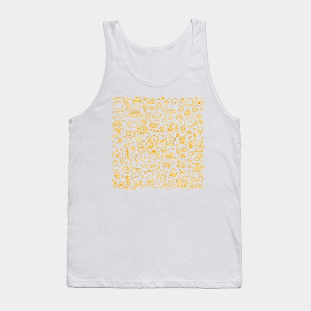 Cute Doodles Tank Top by Nas.ArtSpace